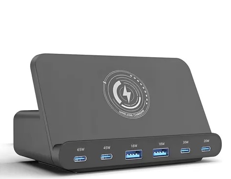 Cargador Multiple Hub 2 puertos Usb + 4 Usb C 160W Wireless Time CAR-59011