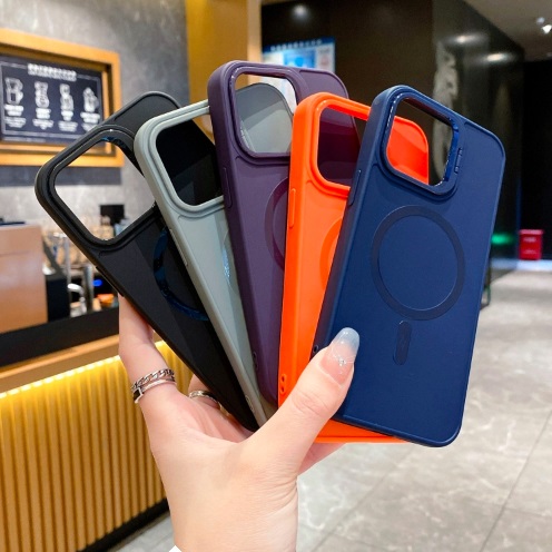 Tpu Semi Rigido MagSafe Iphone 12 Pro Max Azul
