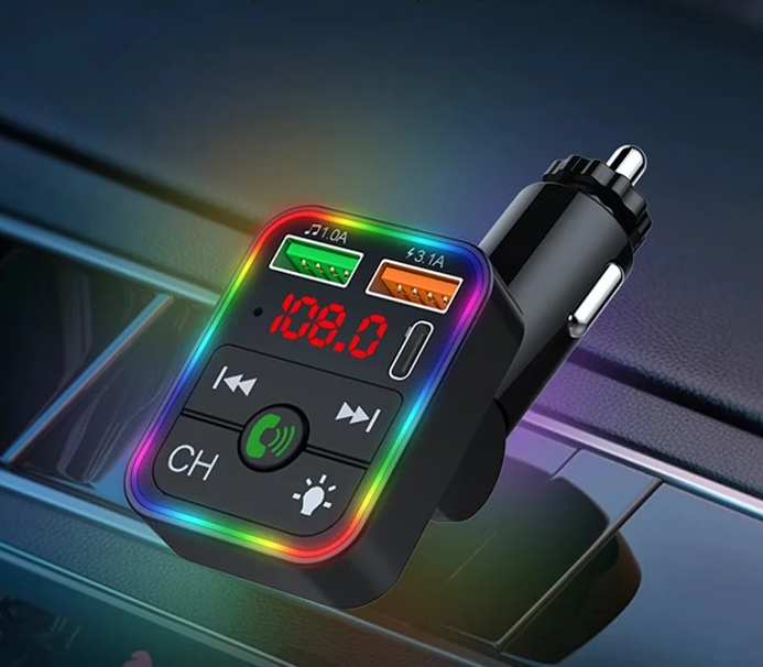 [504623] Transmisor FM BT Cargador 2 Usb A + PD 12/24v 3.1A CARP2