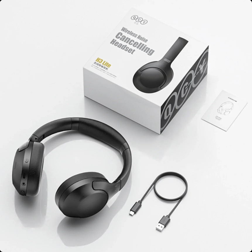 [6957141409039] Auricular Vincha Bluetooth QCY H3 Lite con Cancelacion de Ruido (ORIGINAL)