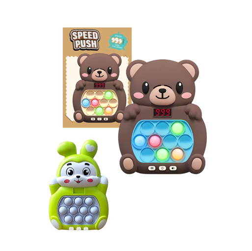 [504574] Pop It Juego Electronico Consola Speed Push con Luces (Personajes) 20cm