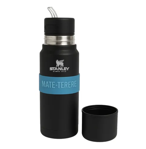 [504660] Mate Listo de Acero Exterior Engomado Stanley 1000cc Negro