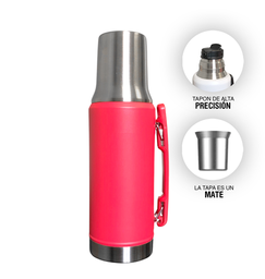 [504669] Termo de Acero 1.2L Hengda Rojo