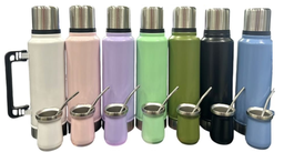 [504687] Combo Termo + Mate (260ml) Classic 1.3L Celeste