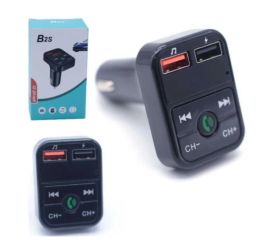 [504695] Transmisor FM BT Cargador Usb A + PD 12/24v 3.1A B2S