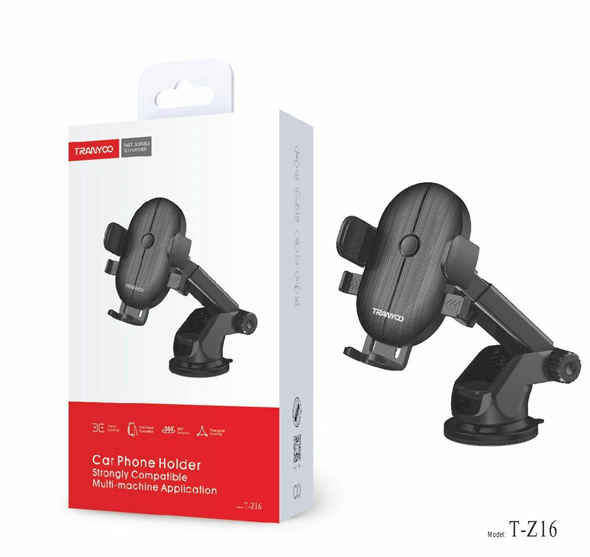 [6970791127566] Soporte Universal de Celular o GPS 360° Sopapa Articulado Tranyoo T-Z16