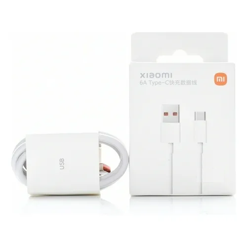 [6934177784262] Cable de Datos Carga Rapida 6A Usb a Usb C Xiaomi